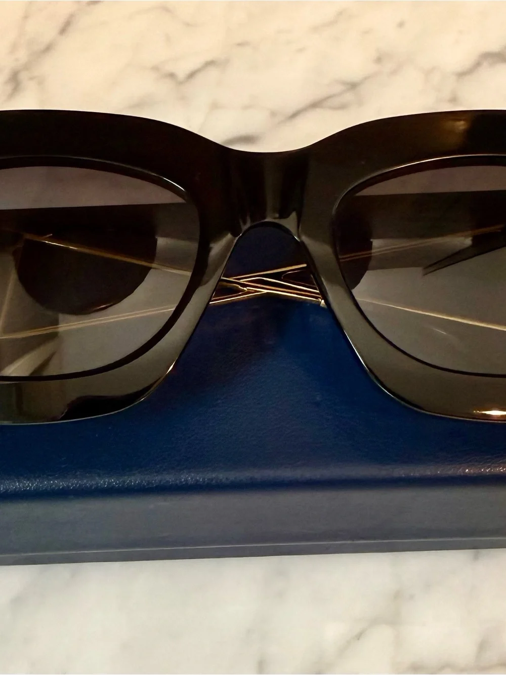 Louis Vuitton Black Women's Oversized Rectangle Sunglasses